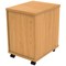 Astin 2 Drawer Mobile Pedestal, Beech