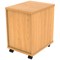 Astin 3 Drawer Mobile Pedestal, Beech