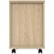 Astin 2 Drawer Mobile Pedestal, Oak