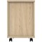 Astin 2 Drawer Mobile Pedestal, Oak Astin 2 Drawer Mobile Pedestal, Oak
