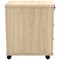 Astin 3 Drawer Mobile Pedestal, Oak Astin 3 Drawer Mobile Pedestal, Oak