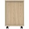 Astin 3 Drawer Mobile Pedestal, Oak