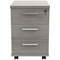 Astin 3 Drawer Mobile Pedestal, Grey Oak