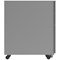 Astin 3 Drawer Mobile Steel Pedestal, Silver