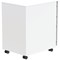 Astin 3 Drawer Mobile Steel Pedestal, White Astin 3 Drawer Mobile Steel Pedestal, White