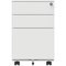 Astin 3 Drawer Mobile Steel Pedestal, White Astin 3 Drawer Mobile Steel Pedestal, White