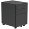 Astin 3 Drawer Mobile Steel Pedestal, Black Astin 3 Drawer Mobile Steel Pedestal, Black