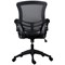 Jemini Marlos Mesh Back Chair with Folding Arms, Black