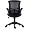 Jemini Marlos Mesh Back Chair with Folding Arms, Black