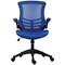 Jemini Marlos Mesh Back Chair with Folding Arms, Blue