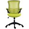 Jemini Marlos Mesh Back Chair with Folding Arms, Green