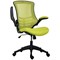 Jemini Marlos Mesh Back Chair with Folding Arms, Green
