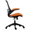 Jemini Marlos Mesh Back Chair with Folding Arms, Orange