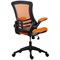 Jemini Marlos Mesh Back Chair with Folding Arms, Orange