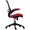 Jemini Marlos Mesh Back Chair with Folding Arms, Red