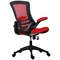 Jemini Marlos Mesh Back Chair with Folding Arms, Red
