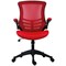 Jemini Marlos Mesh Back Chair with Folding Arms, Red
