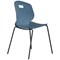 Titan Arc Four Leg Classroom Chair, Size 5, Steel Blue