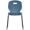 Titan Arc Four Leg Classroom Chair, Size 5, Steel Blue