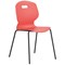 Titan Arc Four Leg Classroom Chair, Size 6, Coral