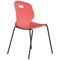Titan Arc Four Leg Classroom Chair, Size 6, Coral