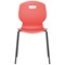 Titan Arc Four Leg Classroom Chair, Size 6, Coral