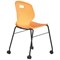 Titan Arc Mobile Four Leg Chair, Size 6, Marigold