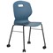 Titan Arc Mobile Four Leg Chair, Size 6, Steel Blue