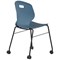 Titan Arc Mobile Four Leg Chair, Size 6, Steel Blue