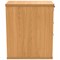 Polaris 3 Drawer Desk High Pedestal, 600mm Deep, Beech