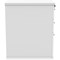 Polaris 3 Drawer Desk High Pedestal, 600mm Deep, White