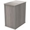 Polaris 3 Drawer Desk High Pedestal, 600mm Deep, Grey Oak