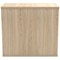 Polaris 3 Drawer Desk High Pedestal, 800mm Deep, Oak