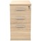 Polaris 3 Drawer Desk High Pedestal, 800mm Deep, Oak
