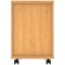 Polaris 3 Drawer Mobile Under Desk Pedestal, Beech