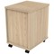 Polaris 2 Drawer Mobile Under Desk Pedestal, Oak Polaris 2 Drawer Mobile Under Desk Pedestal, Oak