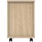 Polaris 2 Drawer Mobile Under Desk Pedestal, Oak Polaris 2 Drawer Mobile Under Desk Pedestal, Oak