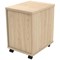 Polaris 3 Drawer Mobile Under Desk Pedestal, Oak Polaris 3 Drawer Mobile Under Desk Pedestal, Oak