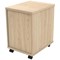 Polaris 3 Drawer Mobile Under Desk Pedestal, Oak