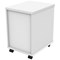 Polaris 3 Drawer Mobile Under Desk Pedestal, White