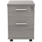 Polaris 2 Drawer Mobile Under Desk Pedestal, Grey Oak Polaris 2 Drawer Mobile Under Desk Pedestal, Grey Oak