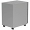 Polaris 3 Drawer Mobile Under Desk Steel Pedestal, Silver Polaris 3 Drawer Mobile Under Desk Steel Pedestal, Silver