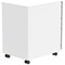 Polaris 3 Drawer Mobile Under Desk Steel Pedestal, White