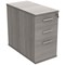 Polaris 3 Drawer Desk High Pedestal, 800mm Deep, Grey Oak Polaris 3 Drawer Desk High Pedestal, 800mm Deep, Grey Oak