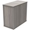 Polaris 3 Drawer Desk High Pedestal, 800mm Deep, Grey Oak