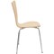 Jemini Picasso Wooden Chair, Beech/Chrome
