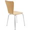 Jemini Picasso Wooden Chair, Beech/Chrome