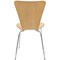 Jemini Picasso Wooden Chair, Beech/Chrome