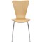 Jemini Picasso Wooden Chair, Beech/Chrome