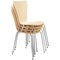 Jemini Picasso Wooden Chair, Beech/Chrome
